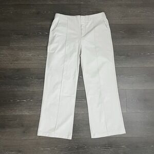 VUORI‎ META WIDE LEG PANT WOMEN XL Gray PINTUCK TAILORED PERFORMANCE VW4035-S